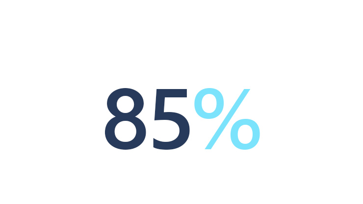 85 percent