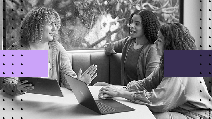 A group of people collaborating at a table