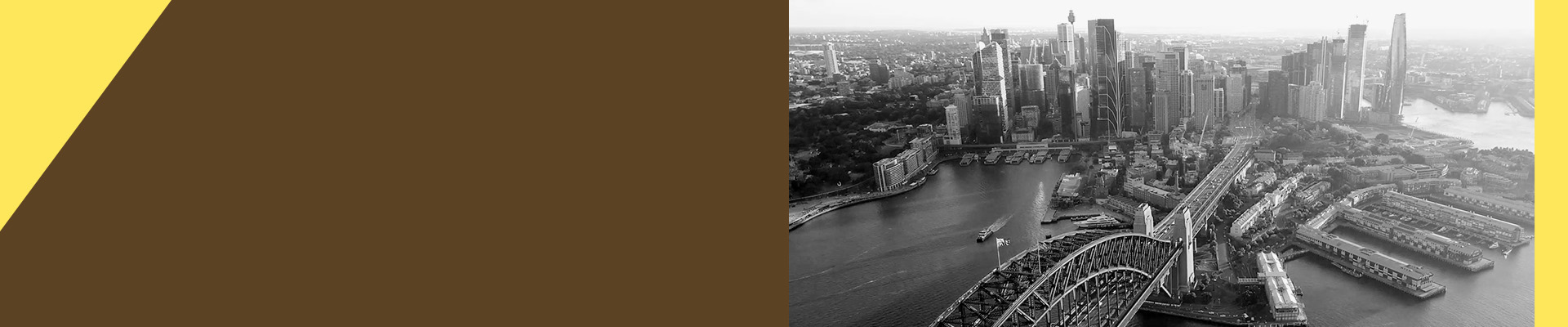 Aerial view of Sydney Harbor